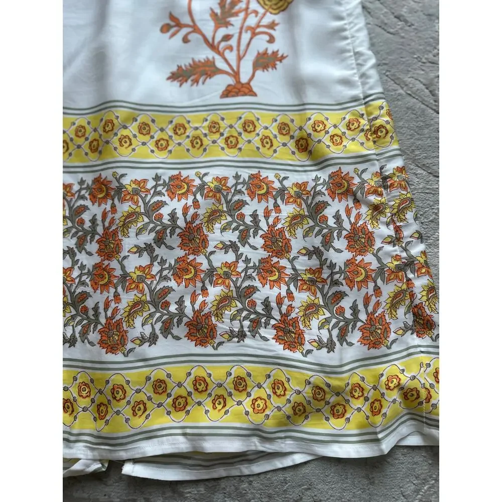 J.Crew Women's Sunset Rose Block Print Skirt Size 12 Knee-Length Floral - Picture 8 of 8